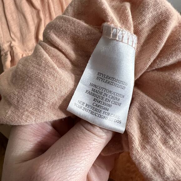 Z Supply Peach Tiered Maxi Dress LAST CALL - Picture 7 of 7